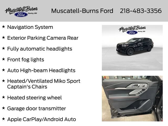 Certified 2025 Ford Explorer ST AWD/4WD image 7