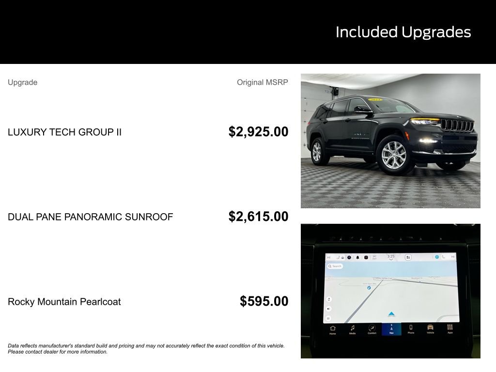 Used 2024 Jeep Grand Cherokee L Limited w/ Luxury Tech Group II image 3