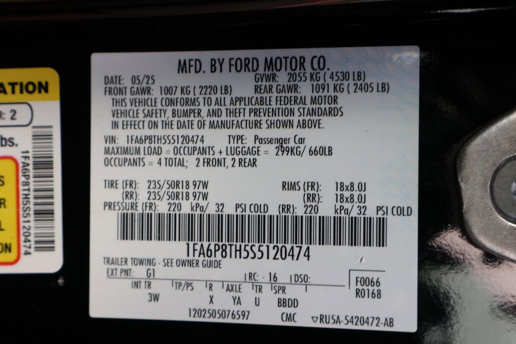 Certified 2025 Ford Mustang Premium RWD image 33
