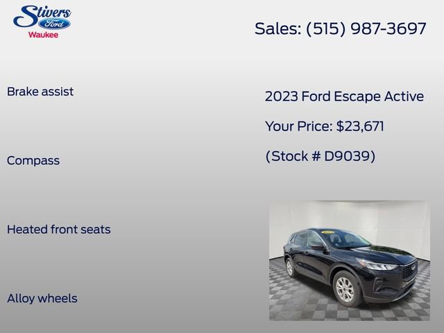 Certified 2023 Ford Escape Active AWD/4WD image 16