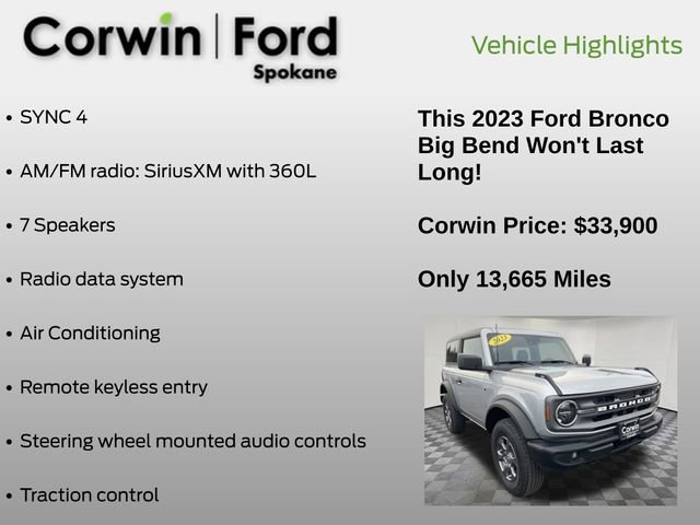 Certified 2023 Ford Bronco Big Bend image 17