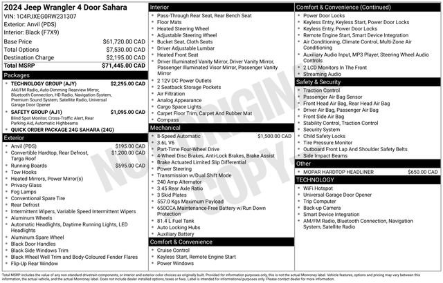 Used 2024 Jeep Wrangler Sahara w/ Technology Group image 11