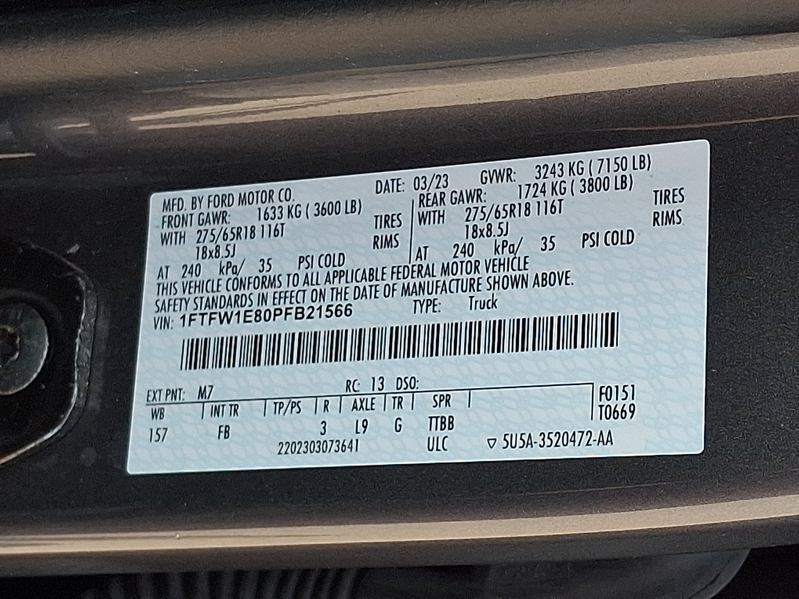 Certified 2023 Ford F150 XLT w/ Equipment Group 302A High AWD/4WD image 28