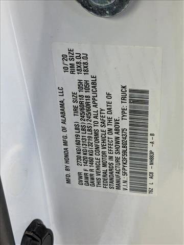 Used 2020 Honda Ridgeline RTL image 27