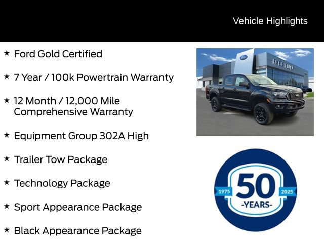 Certified 2023 Ford Ranger XLT w/ Equipment Group 302A High image 6