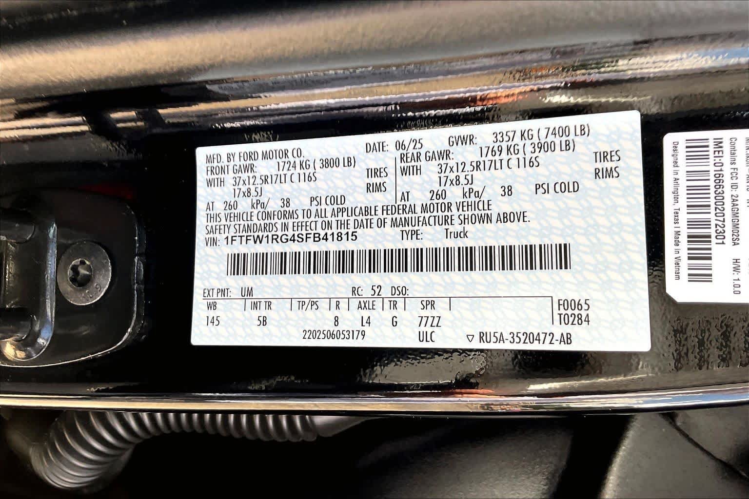 Certified 2025 Ford F150 Raptor AWD/4WD image 36