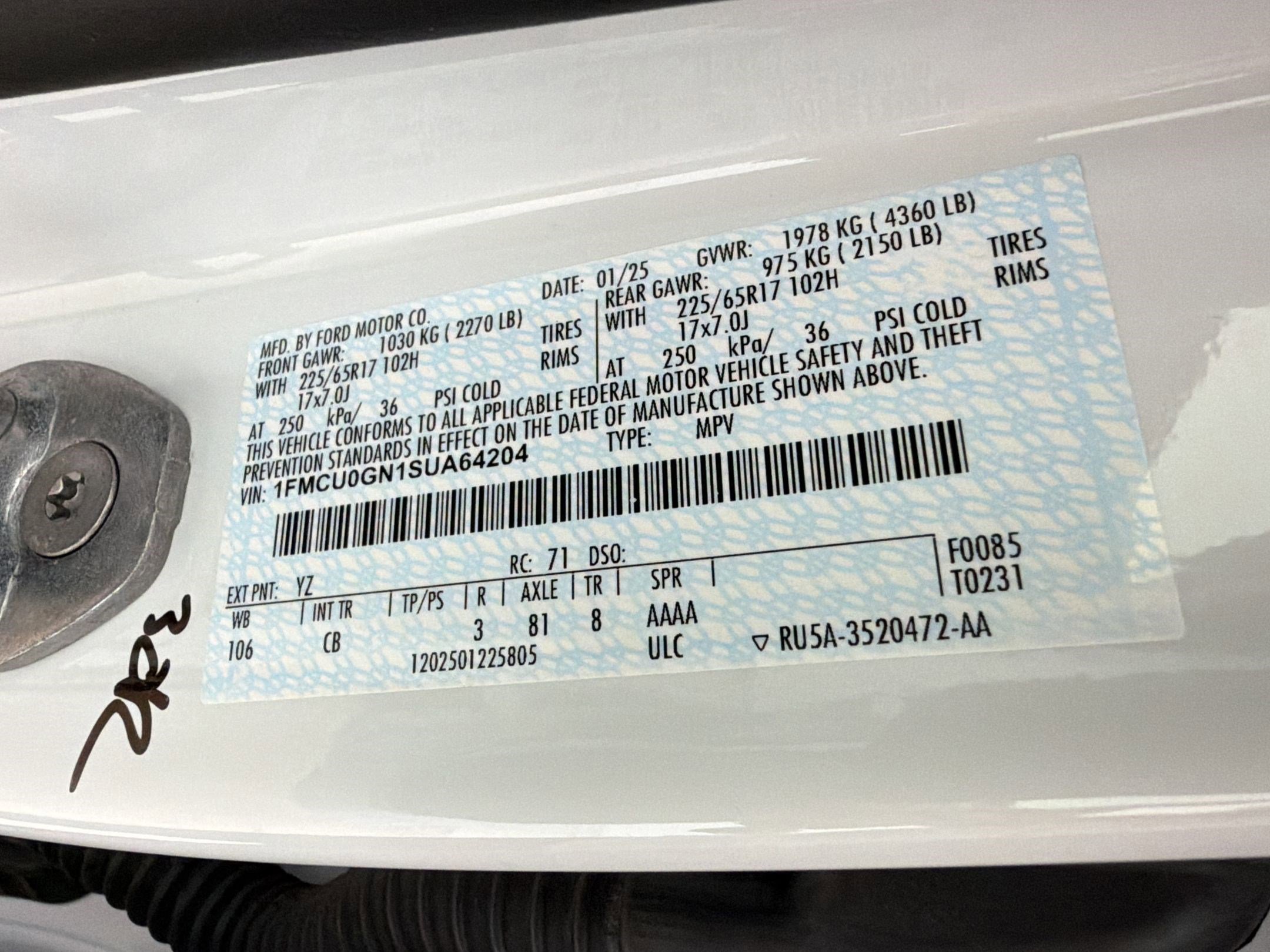 Certified 2025 Ford Escape Active image 19