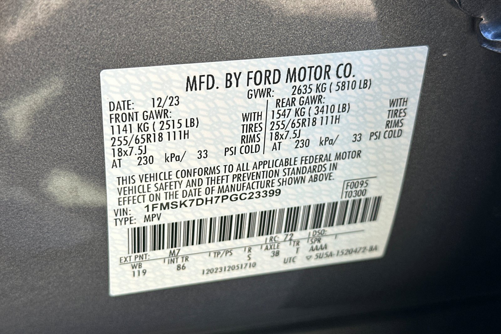 Certified 2023 Ford Explorer XLT RWD image 55
