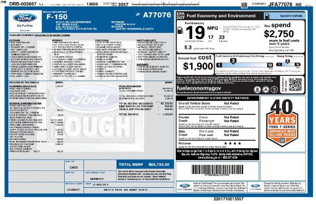 Certified 2018 Ford F150 King Ranch w/ Equipment Group 601A Luxury AWD/4WD image 5