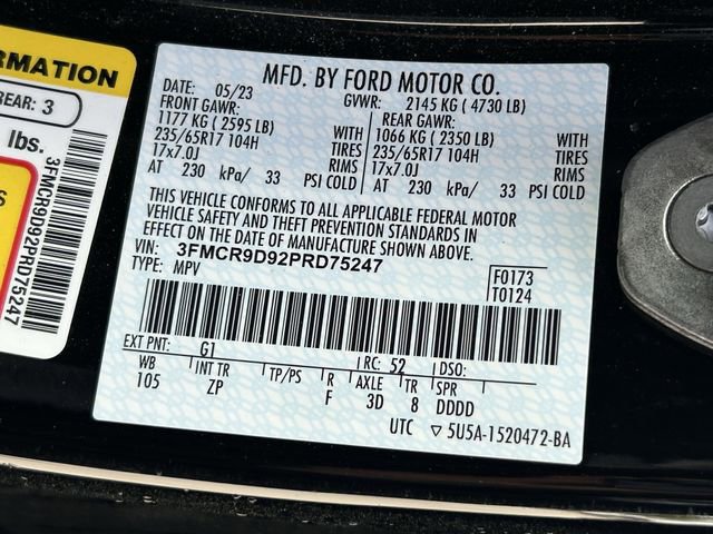 Certified 2023 Ford Bronco Sport Badlands w/ Premium Package AWD/4WD image 10