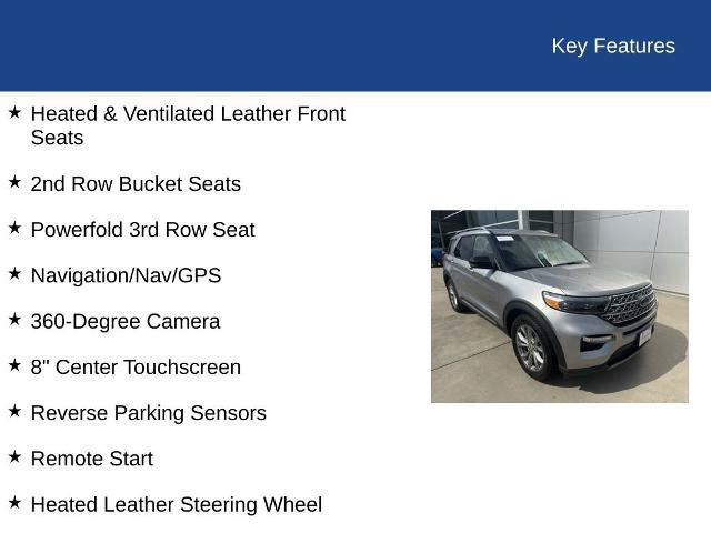 Certified 2022 Ford Explorer Limited w/ Equipment Group 301A RWD image 38