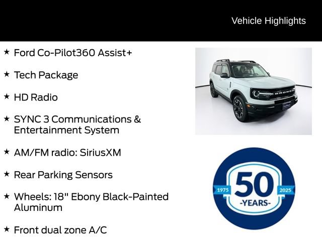 Certified 2023 Ford Bronco Sport Outer Banks w/ Tech Package AWD/4WD image 11
