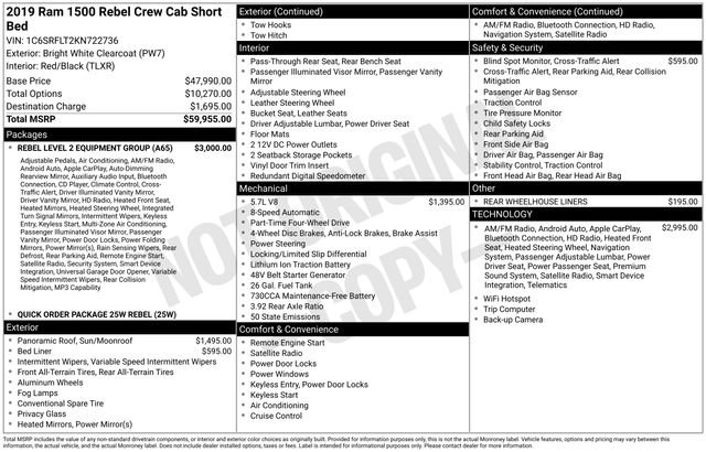 Used 2019 RAM 1500 Rebel w/ Rebel Level 2 Equipment Group image 40