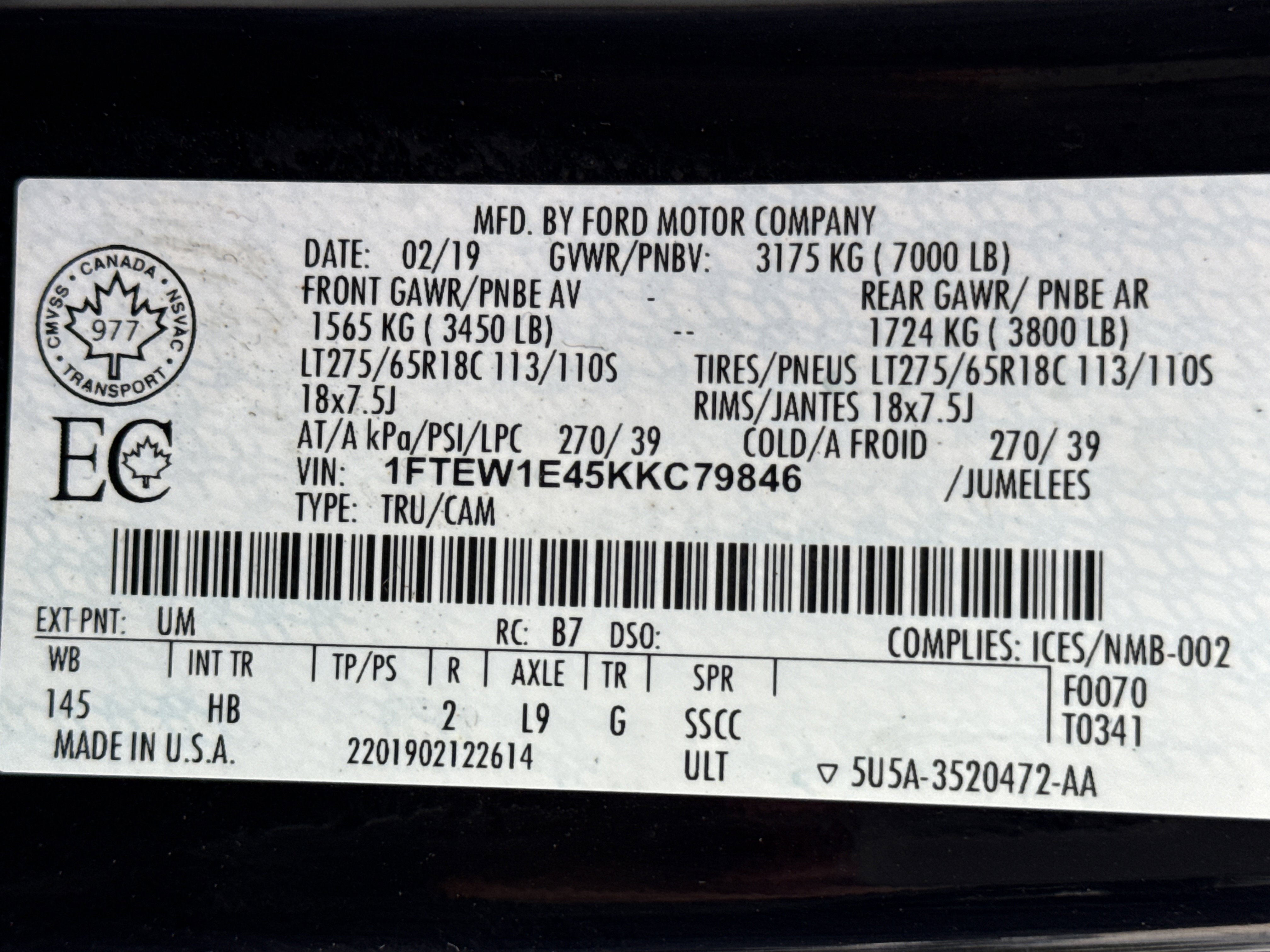 Certified 2019 Ford F150 Lariat AWD/4WD image 33
