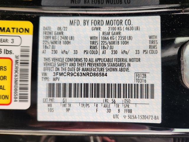 Certified 2022 Ford Bronco Sport Outer Banks w/ Tech Package image 27