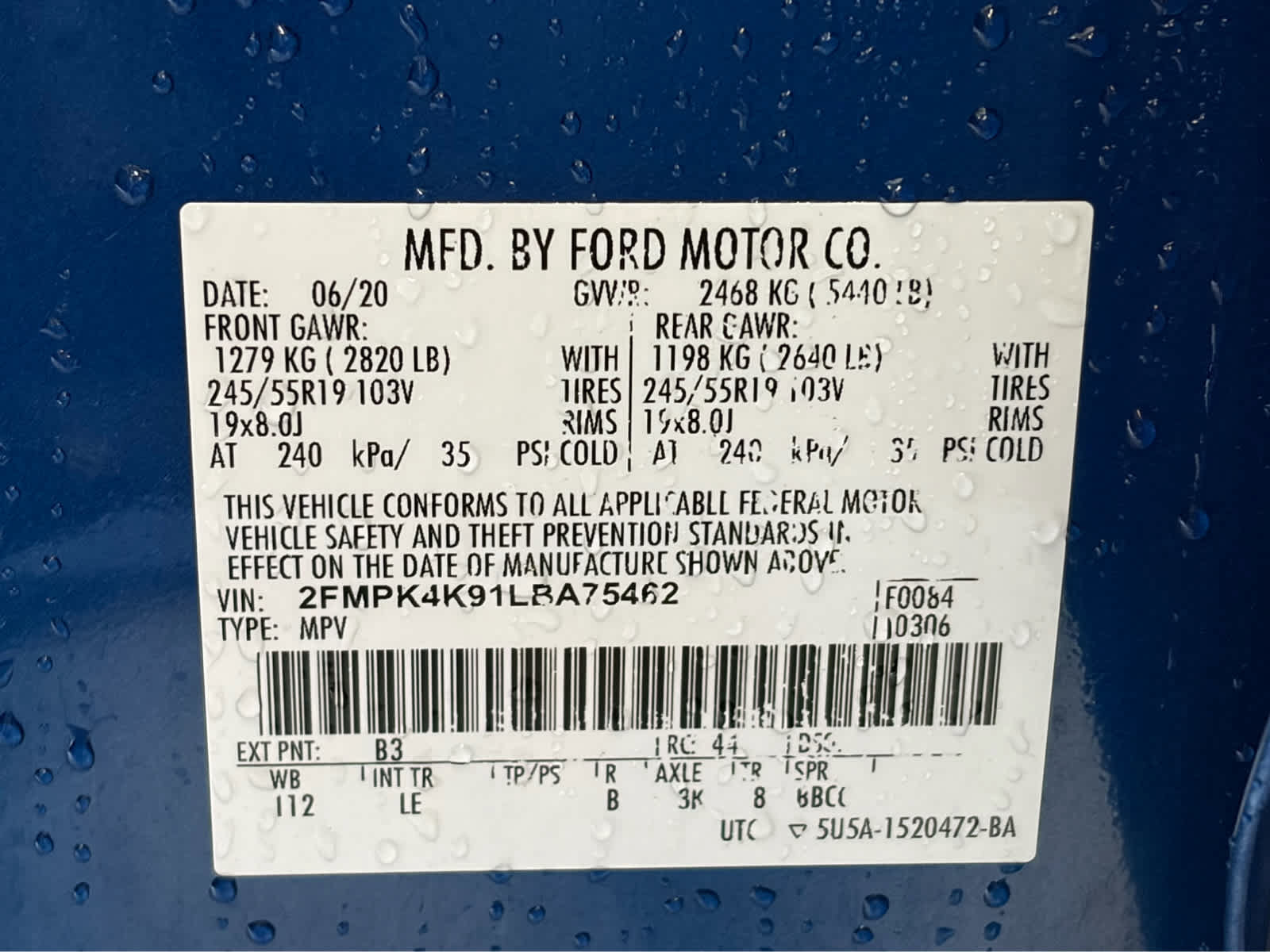 Certified 2020 Ford Edge Titanium AWD/4WD image 15
