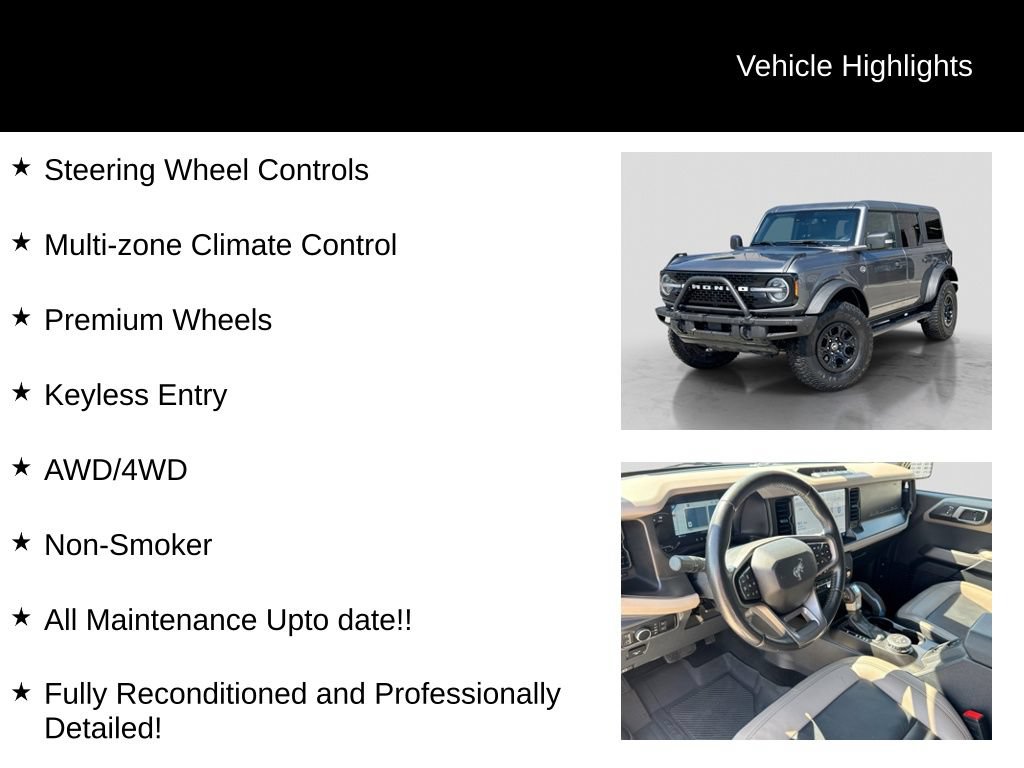 Certified 2023 Ford Bronco Wildtrak AWD/4WD image 21
