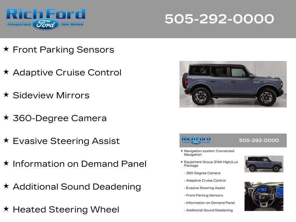 Certified 2024 Ford Bronco Outer Banks AWD/4WD image 93
