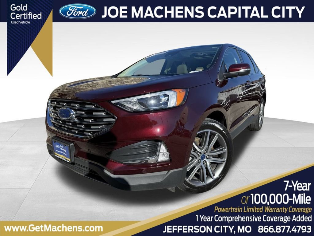 Certified 2022 Ford Edge Titanium w/ Class II Trailer Tow Package