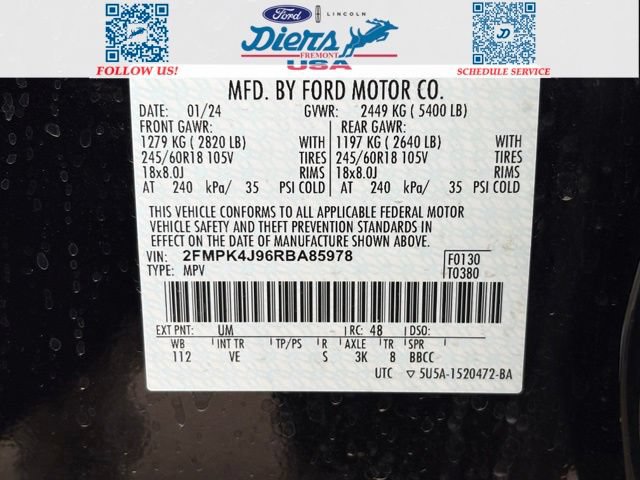 Certified 2024 Ford Edge SEL w/ Convenience Package AWD/4WD image 19