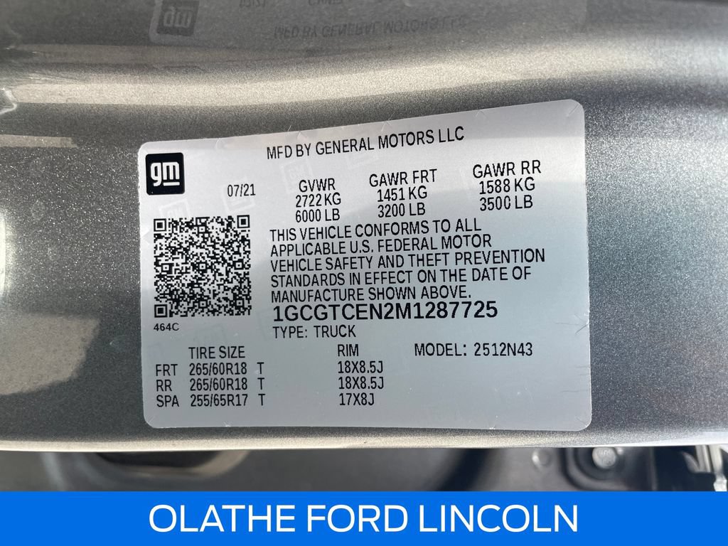 Used 2021 Chevrolet Colorado LT w/ Safety Package AWD/4WD image 22