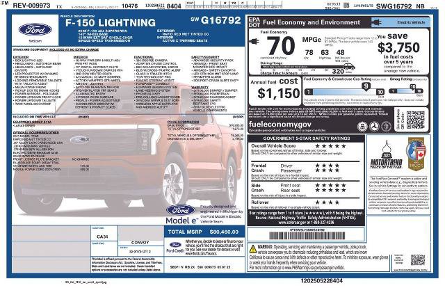 Certified 2025 Ford F150 Lightning Lariat AWD/4WD image 7