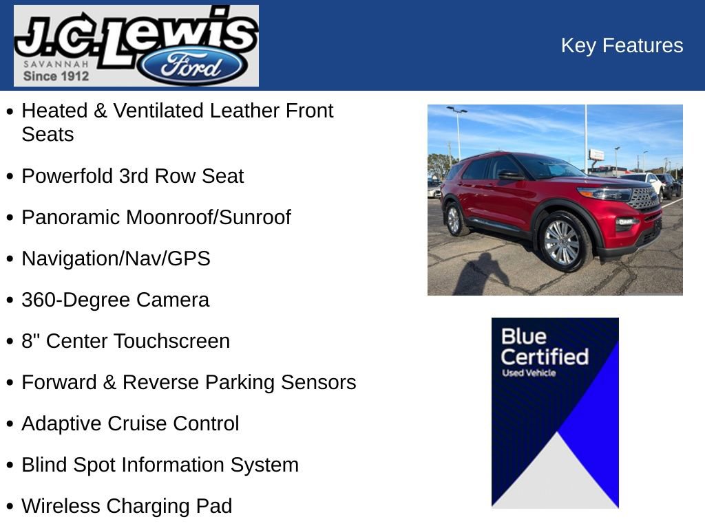 Certified 2020 Ford Explorer Limited w/ Class III Trailer Tow Package image 32
