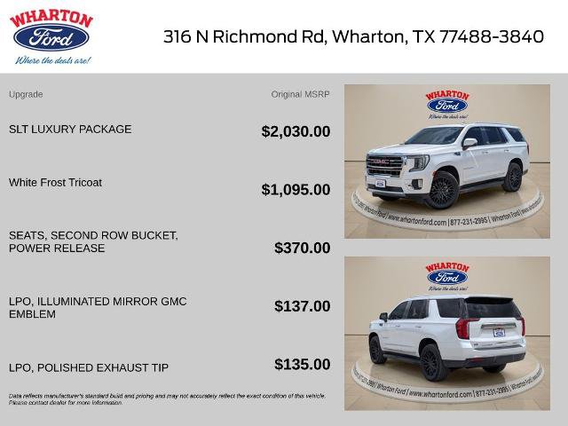 Used 2022 GMC Yukon SLT w/ SLT Luxury Package AWD/4WD image 2
