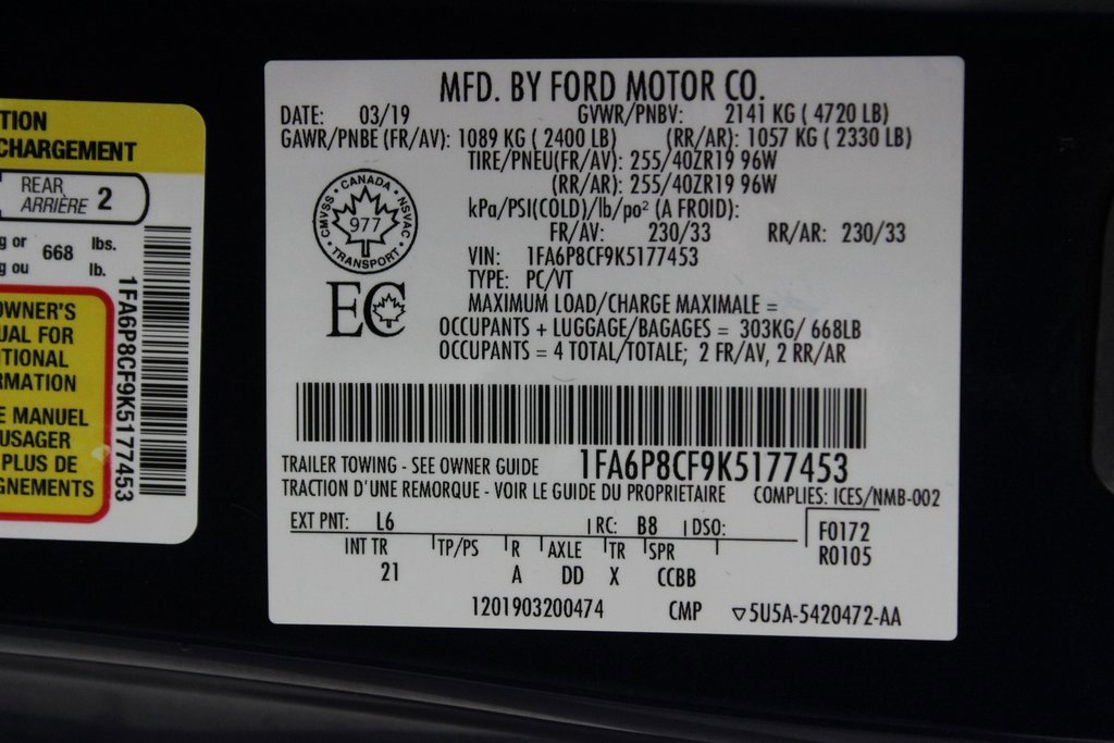 Certified 2019 Ford Mustang GT w/ Black Accent Package image 21