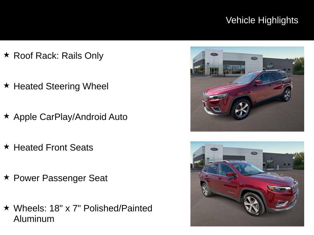 Used 2019 Jeep Cherokee Limited AWD/4WD image 16
