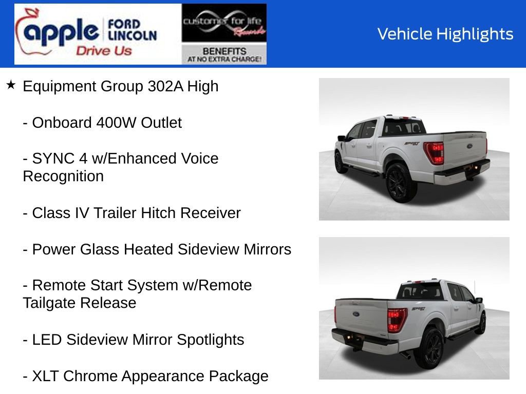 Certified 2023 Ford F150 XLT w/ Equipment Group 302A High image 13