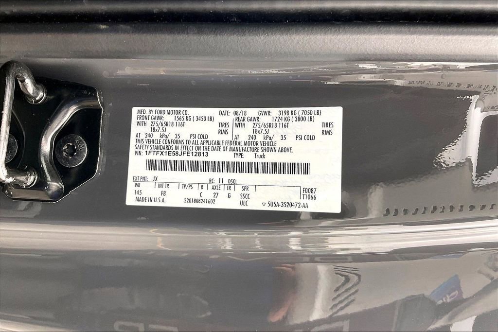 Certified 2018 Ford F150 XLT w/ Equipment Group 301A Mid AWD/4WD image 33