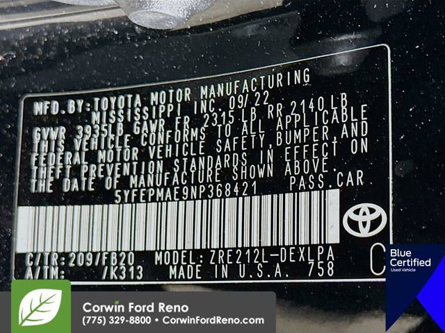 Used 2022 Toyota Corolla LE FWD image 33