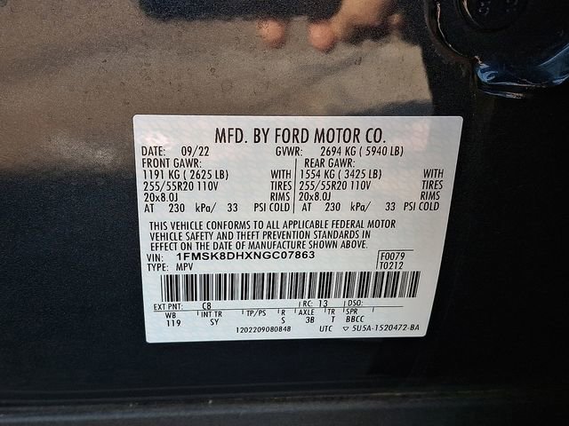 Certified 2022 Ford Explorer XLT w/ Equipment Group 202A image 28