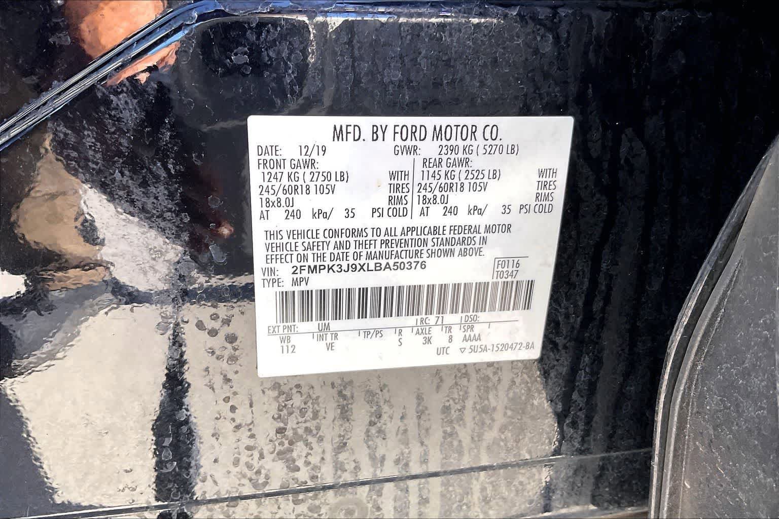 Certified 2020 Ford Edge SEL FWD image 20