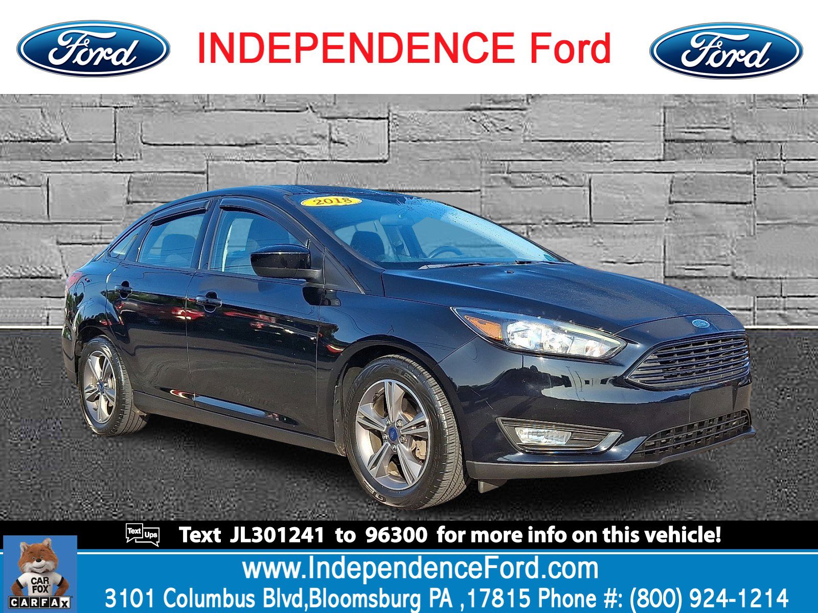 Certified 2018 Ford Focus SE w/ SE Appearance Package