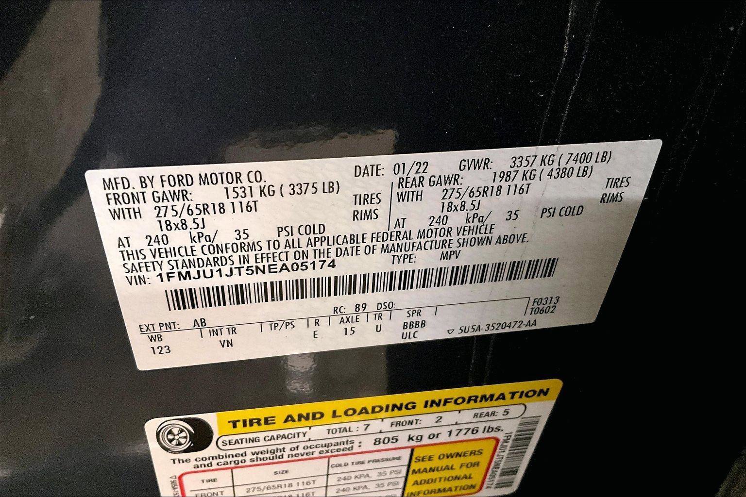 Certified 2022 Ford Expedition XLT image 34