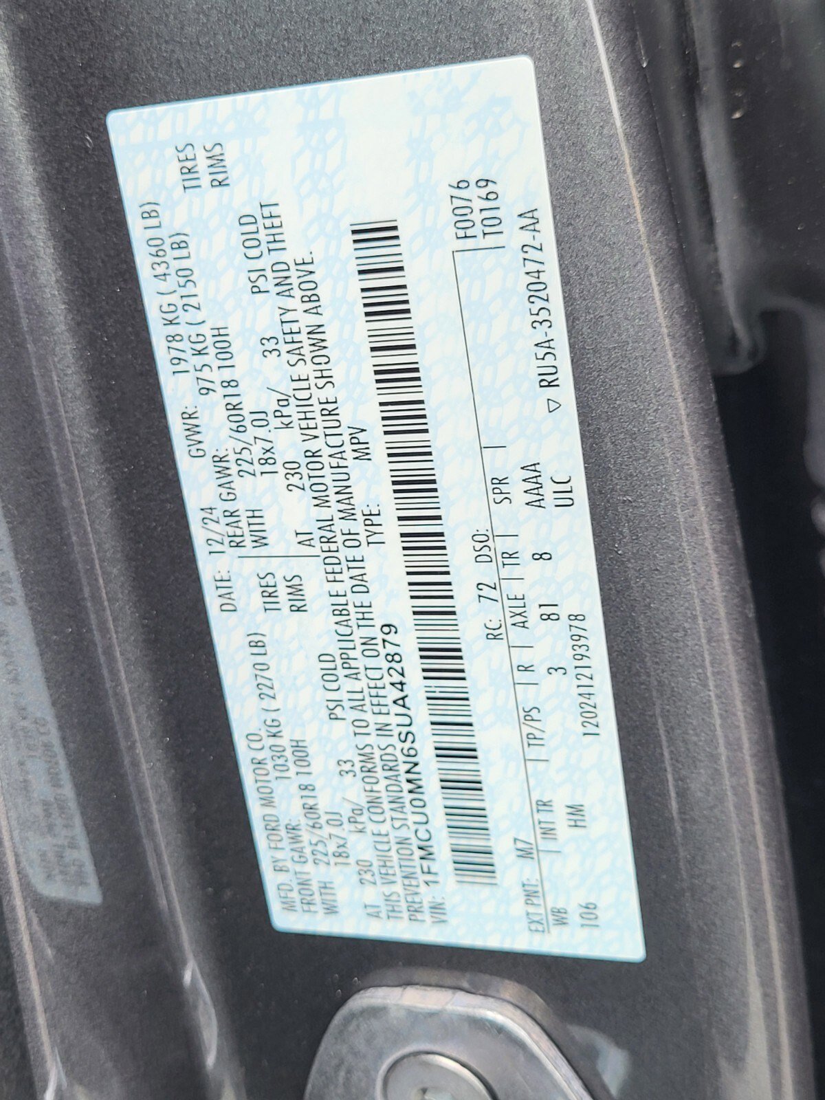 Certified 2025 Ford Escape ST-Line image 35