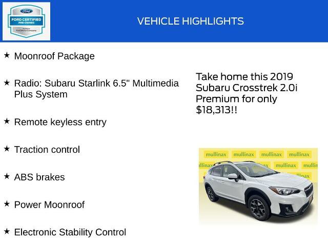 Used 2019 Subaru Crosstrek 2.0i Premium w/ Moonroof Package image 18