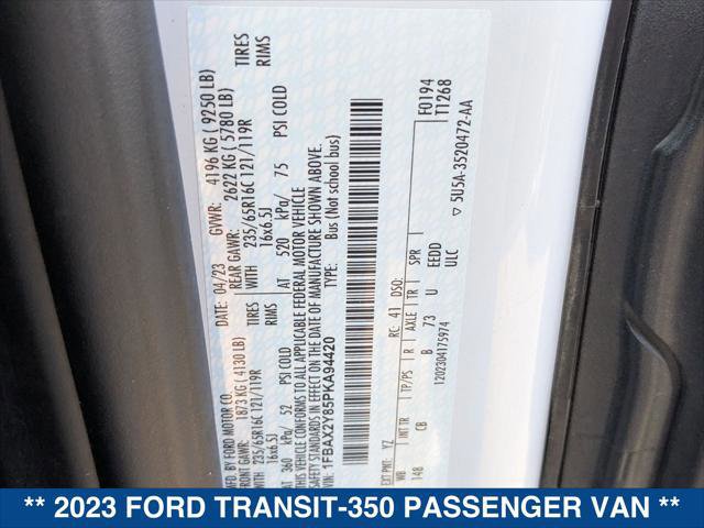 Certified 2023 Ford Transit 350 XLT image 23