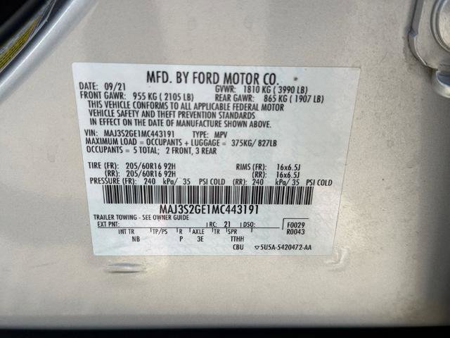 Certified 2021 Ford EcoSport SE FWD image 28