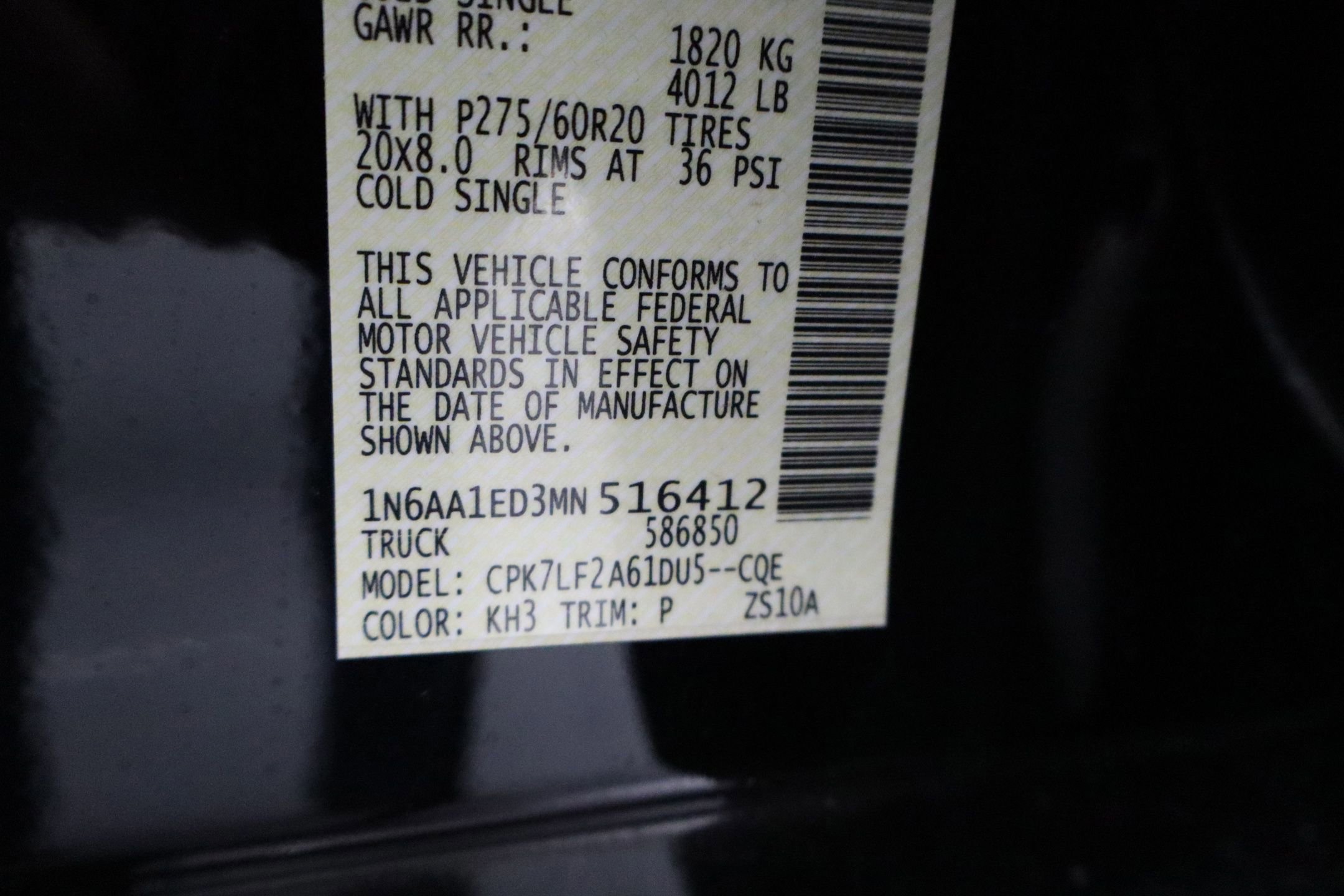 Used 2021 Nissan Titan Platinum Reserve w/ Moonroof Package image 37