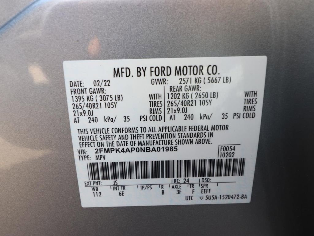 Certified 2022 Ford Edge ST w/ Equipment Group 401A AWD/4WD image 25