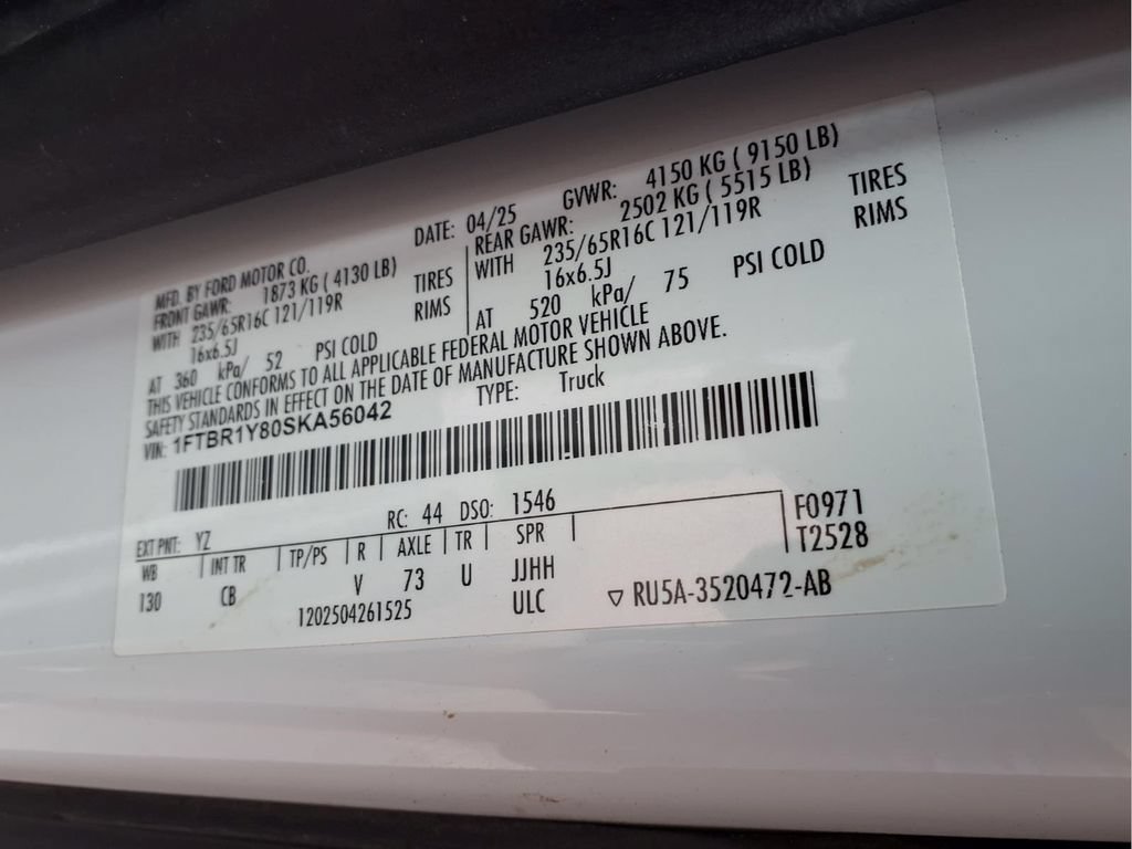 Certified 2025 Ford Transit 250 Low Roof w/ Exterior Upgrade Package RWD image 23