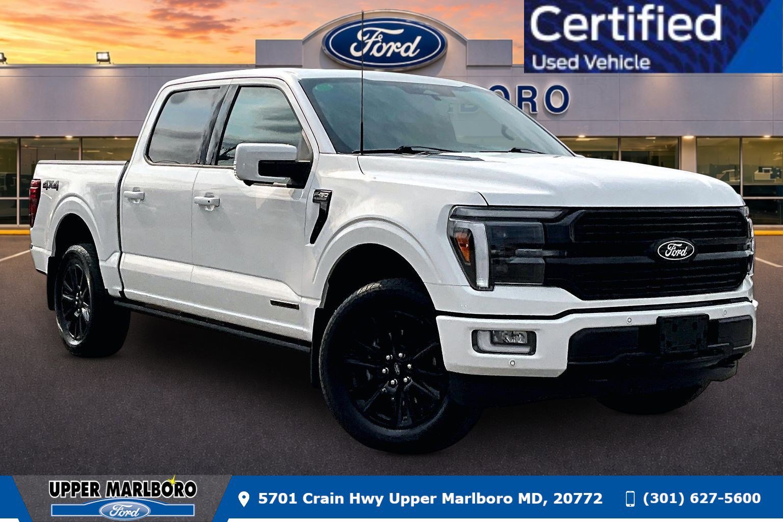 Certified 2025 Ford F150 Platinum w/ Equipment Group 702A High