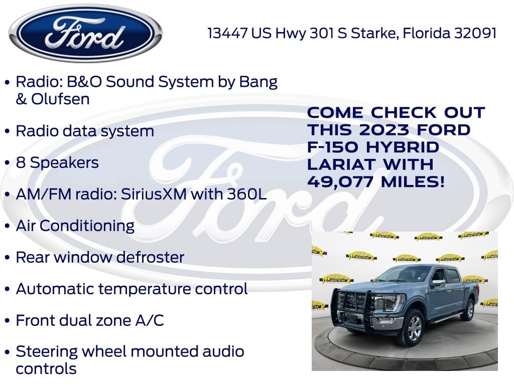 Certified 2023 Ford F150 Lariat w/ Equipment Group 502A High AWD/4WD image 27