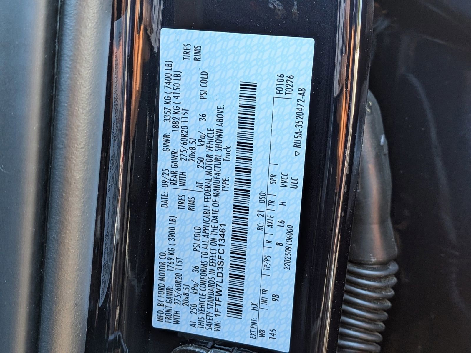 Certified 2025 Ford F150 Platinum w/ Equipment Group 702A High AWD/4WD image 15