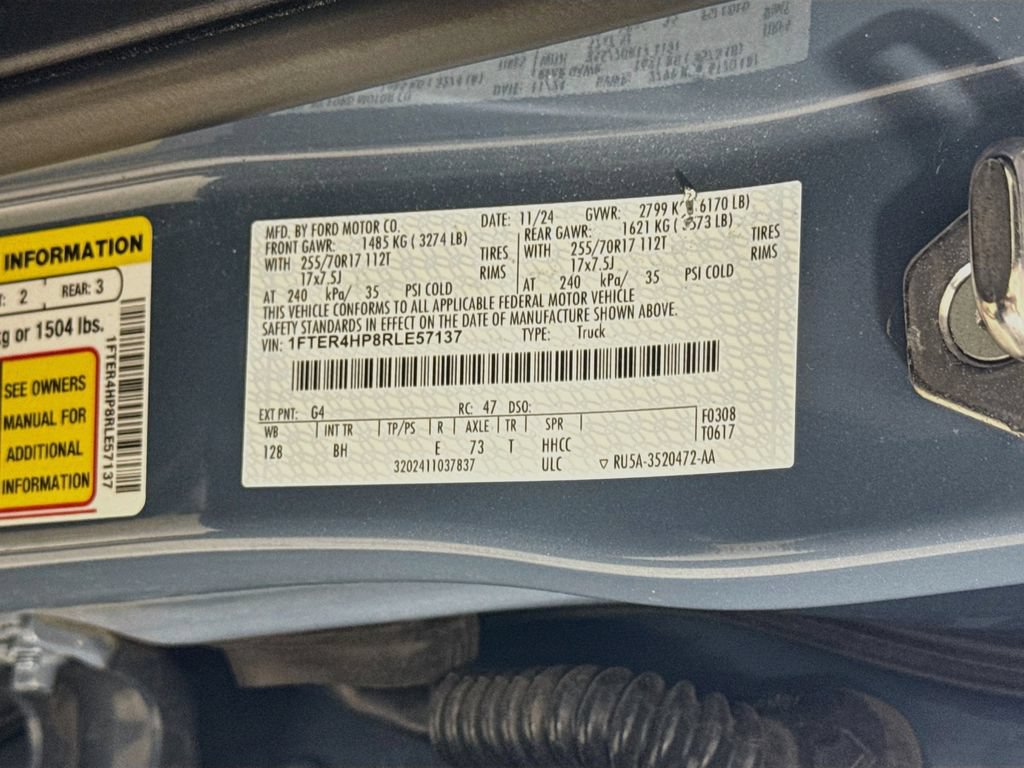 Certified 2024 Ford Ranger XLT w/ Equipment Group 301A High AWD/4WD image 32