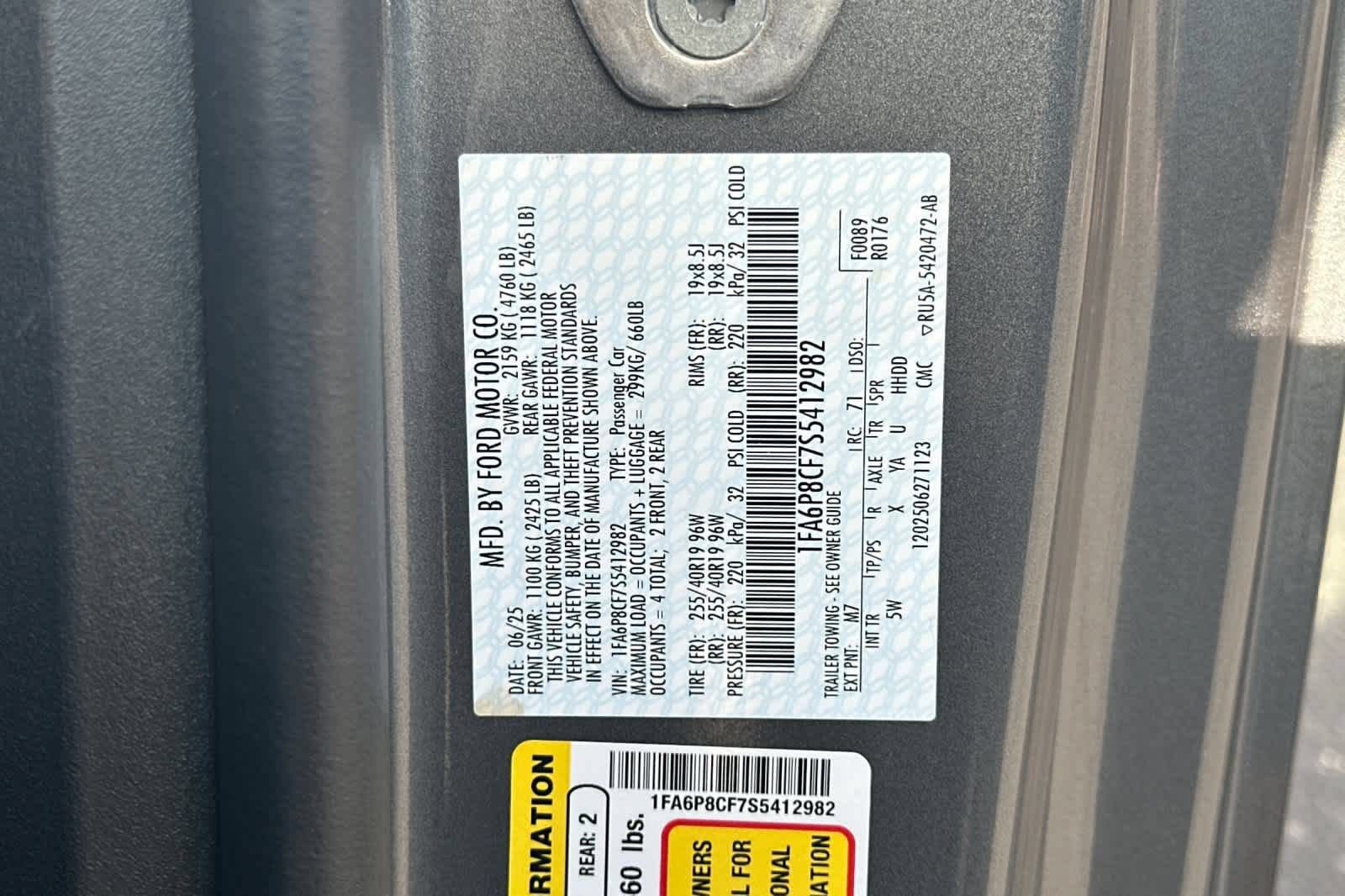 Certified 2025 Ford Mustang GT Premium RWD image 28