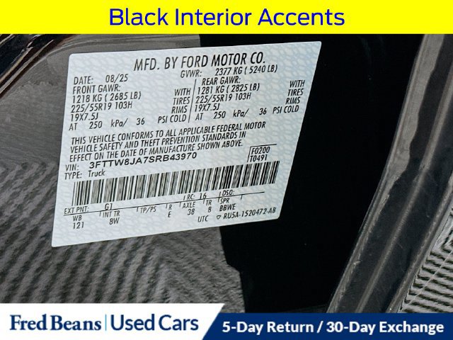 Certified 2025 Ford Maverick XLT w/ Black Appearance Package AWD/4WD image 33